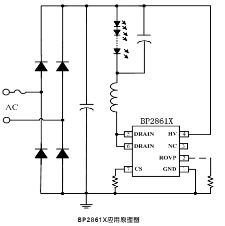 BP2861 集成續流二極管 兼容BP2866 輕松實現方案升級